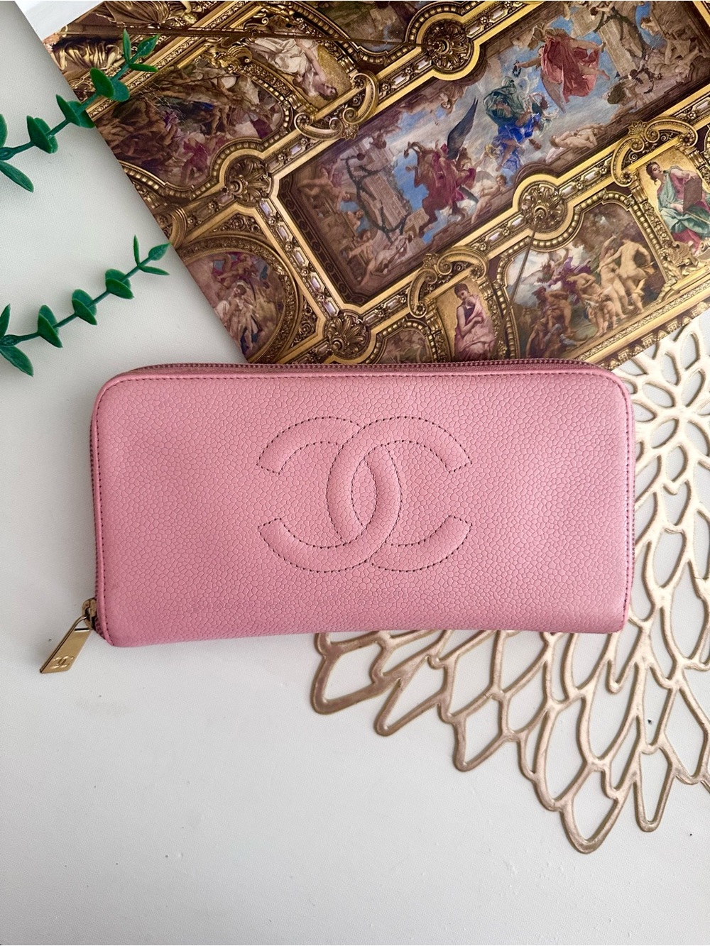 Authentic CHANEL Zippy Wallet Caviar
